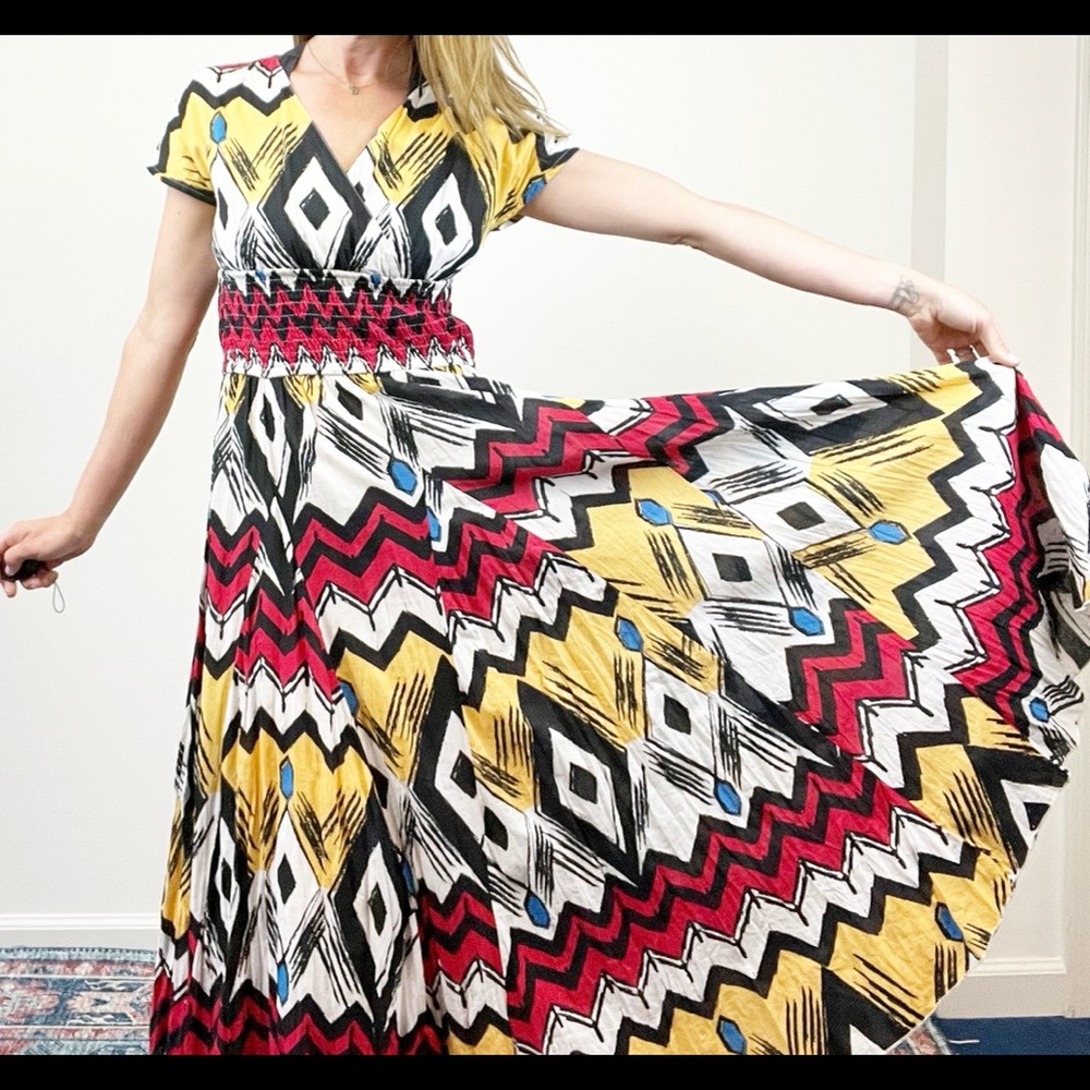 Vintage‎ J. Peterman "Her Favorite Dress" Boho Maxi Dress Size 6
